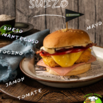 Sandwich Suizo - El Sabrozón (estilo burguer, hamburguesa)